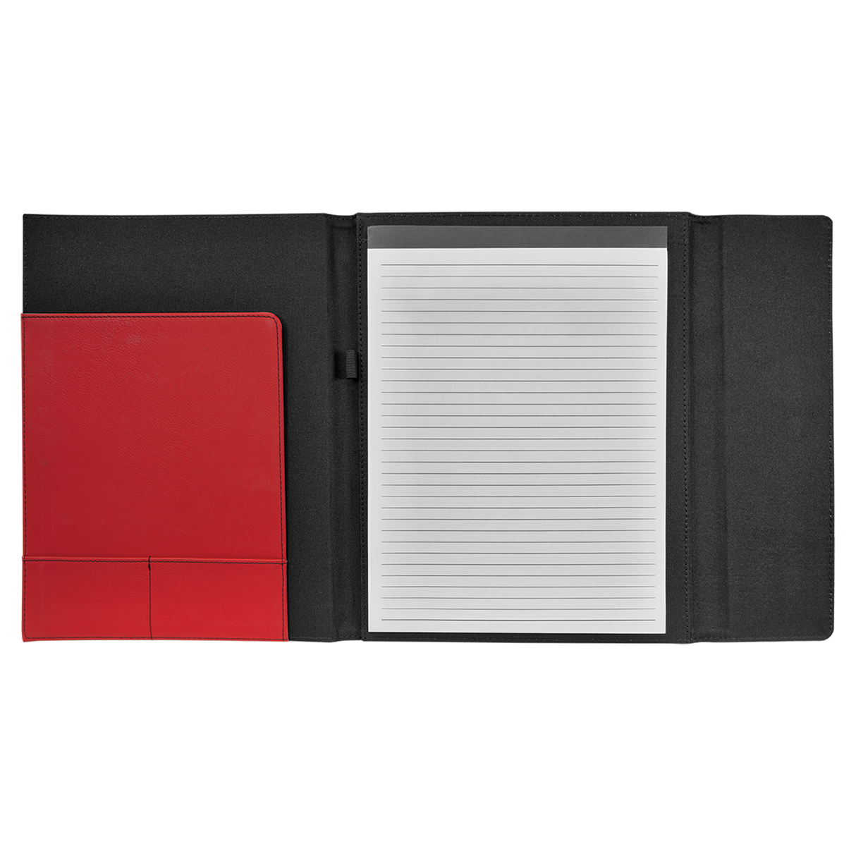 Leatherette Canvas Portfolio with Notepad