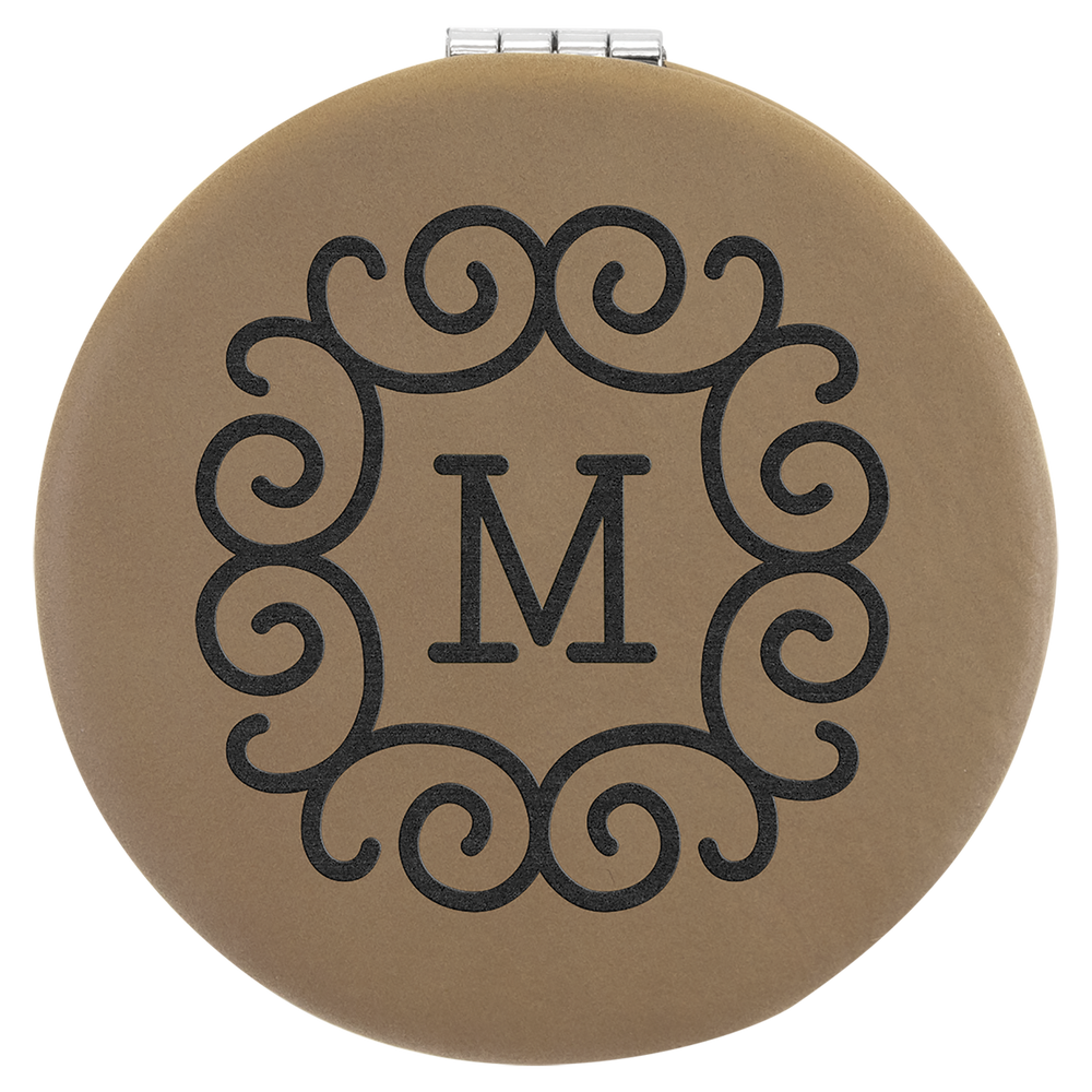 Leatherette Compact Mirrors