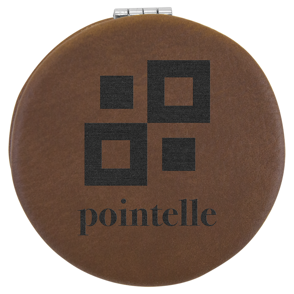 Leatherette Compact Mirrors