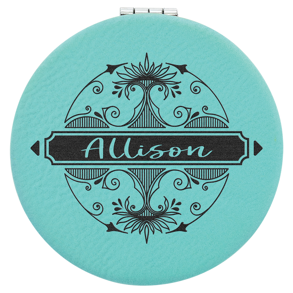 Leatherette Compact Mirrors