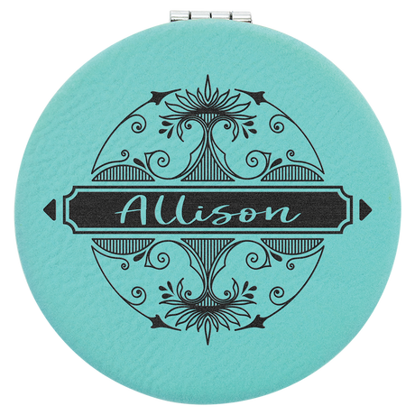 Leatherette Compact Mirrors