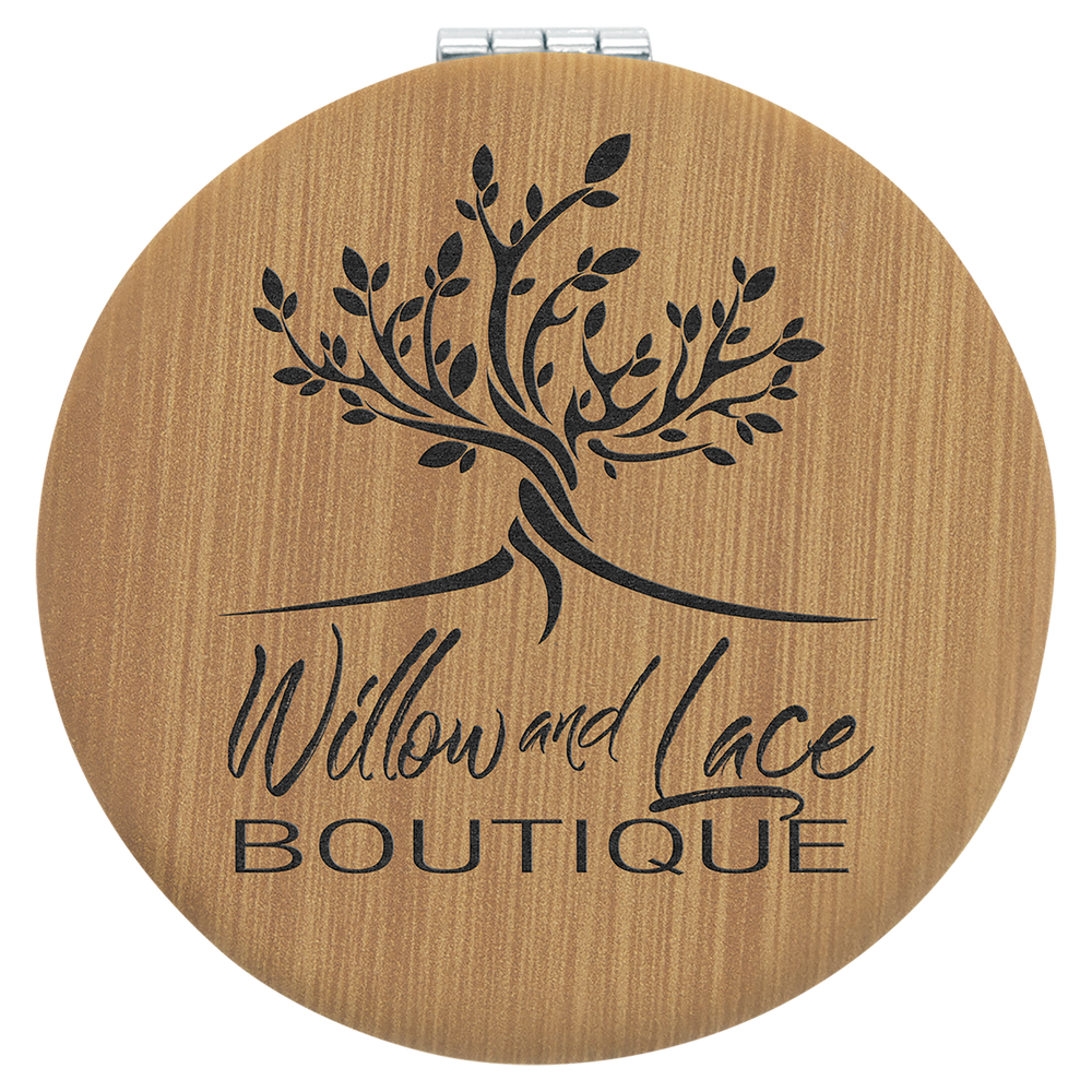 Leatherette Compact Mirrors