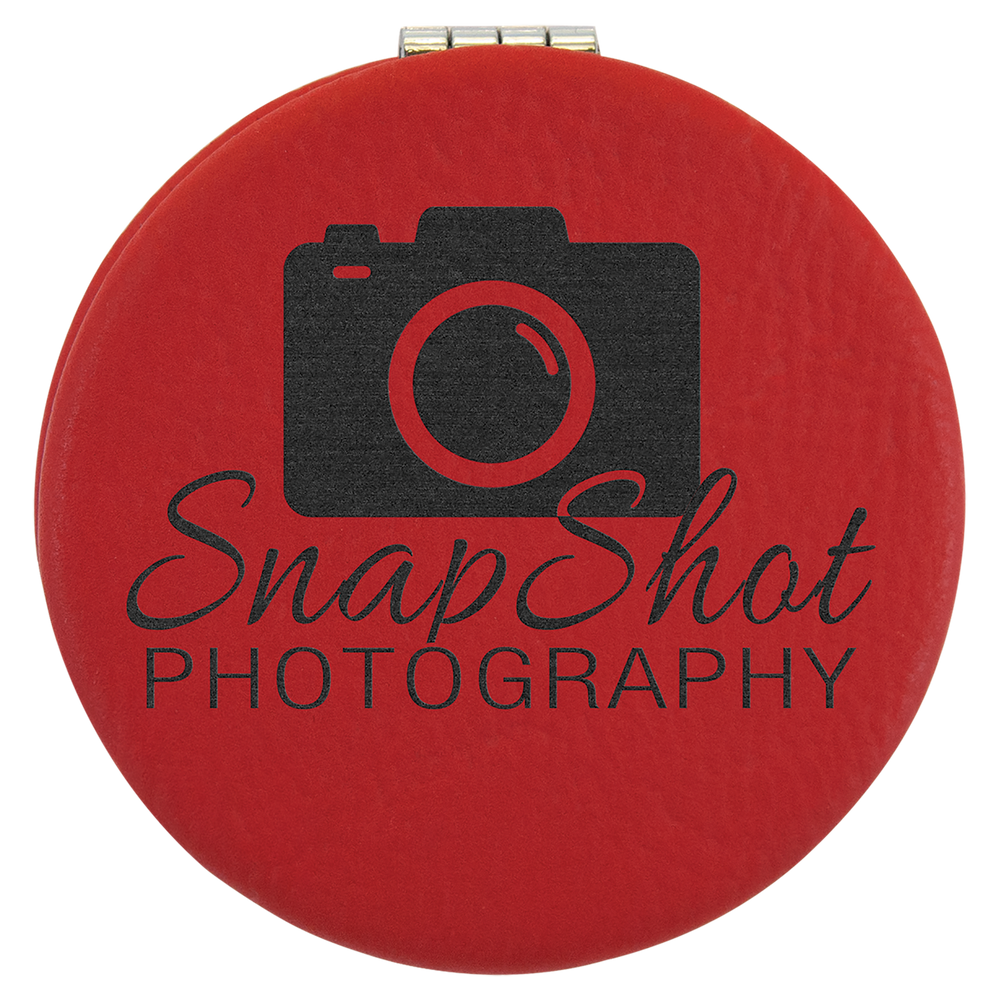 Leatherette Compact Mirrors
