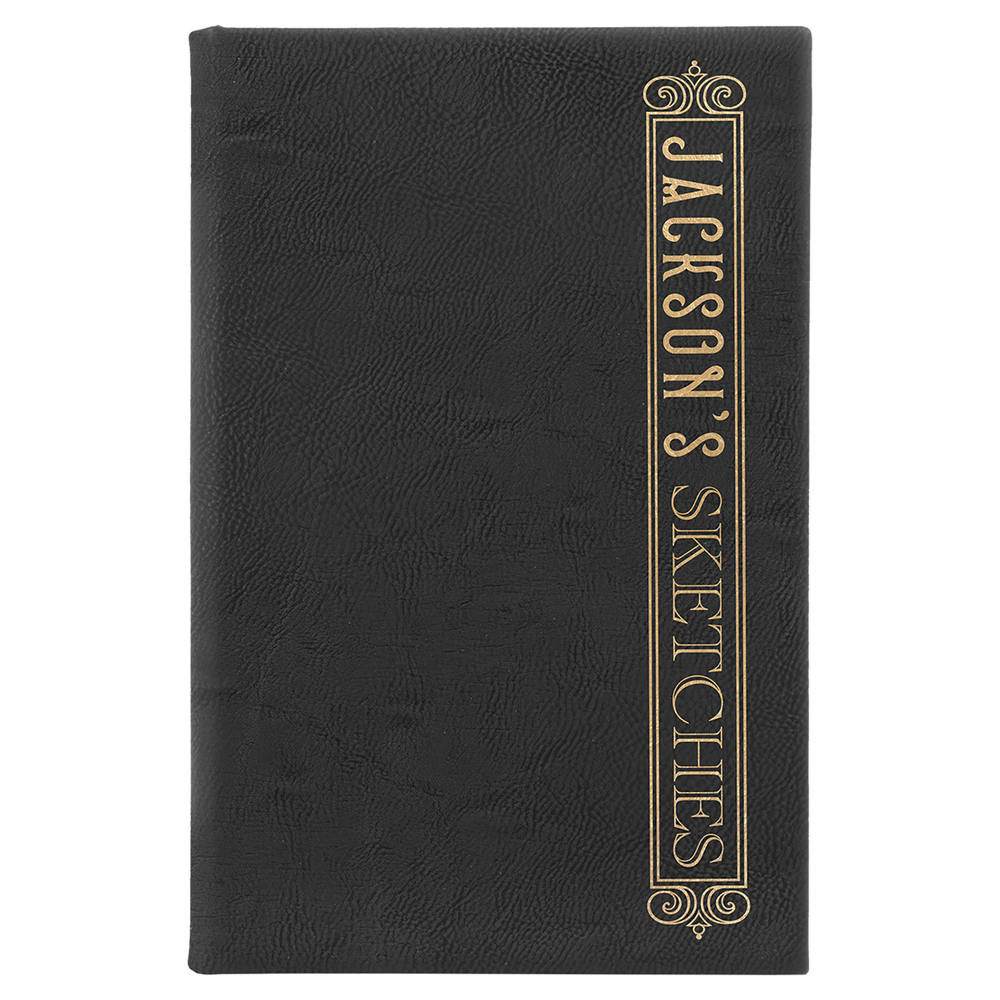 Laserable Leatherette Sketch Book