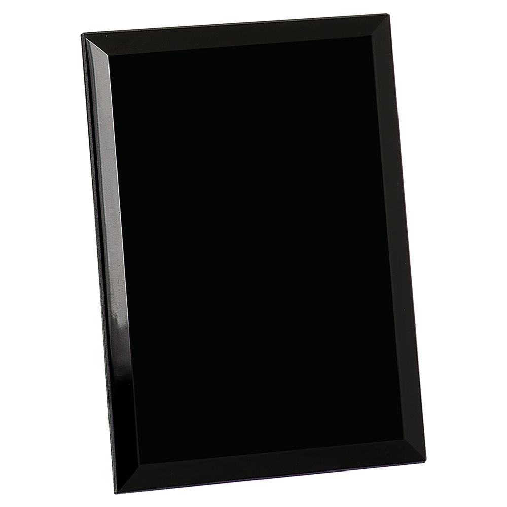 Black Glass Mirror Plaques