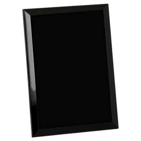 Black Glass Mirror Plaques