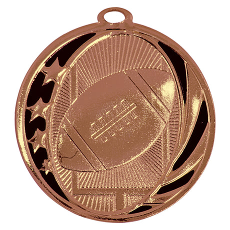 Football Laserable MidNite Star Medals