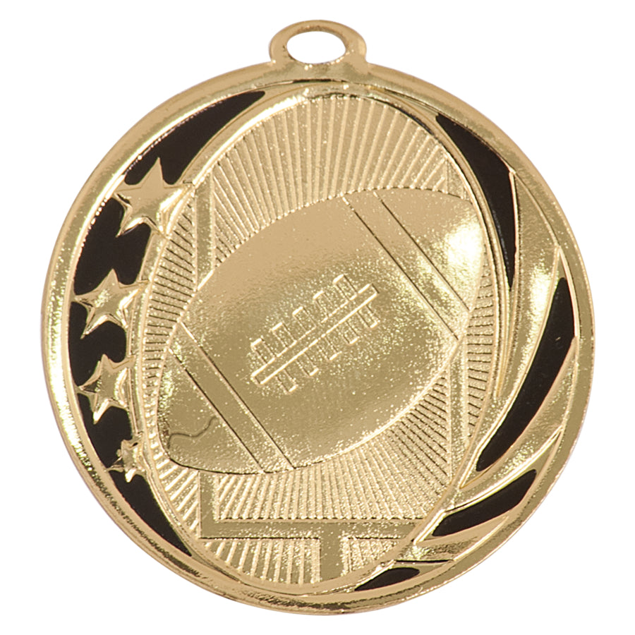 Football Laserable MidNite Star Medals