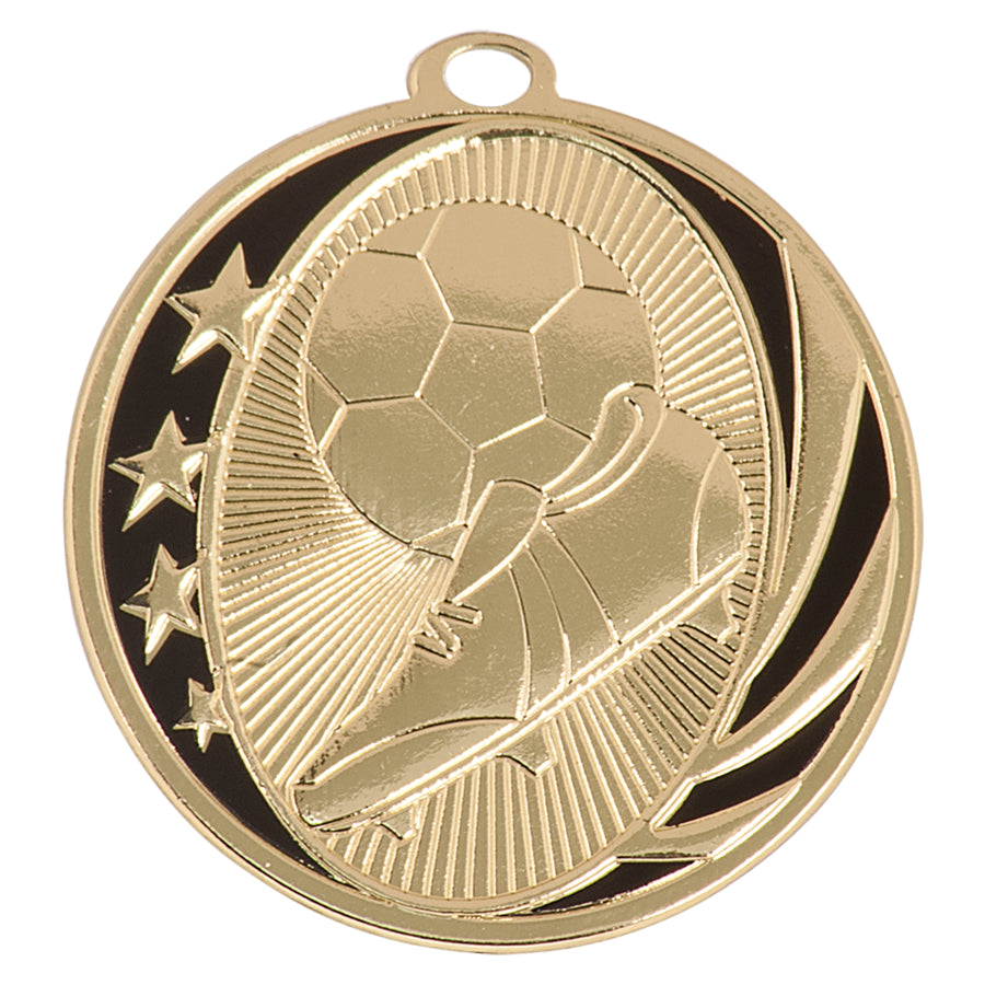 Soccer Laserable MidNite Star Medals