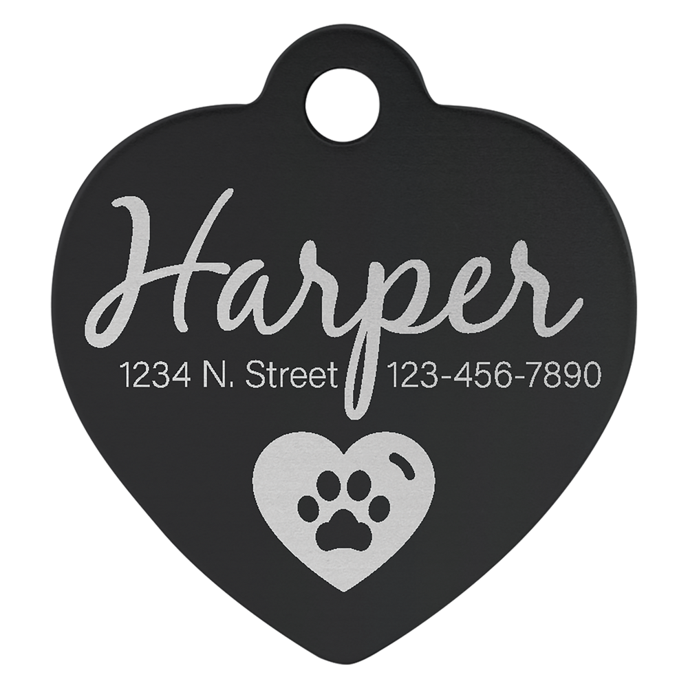 Heart Pet Tags
