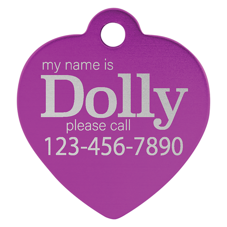Heart Pet Tags