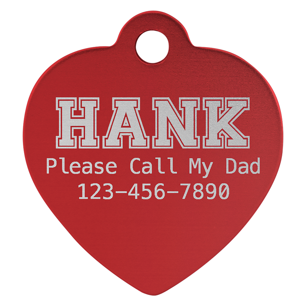 Heart Pet Tags