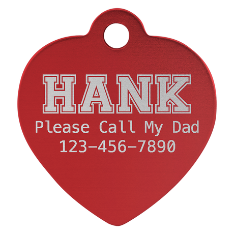 Heart Pet Tags