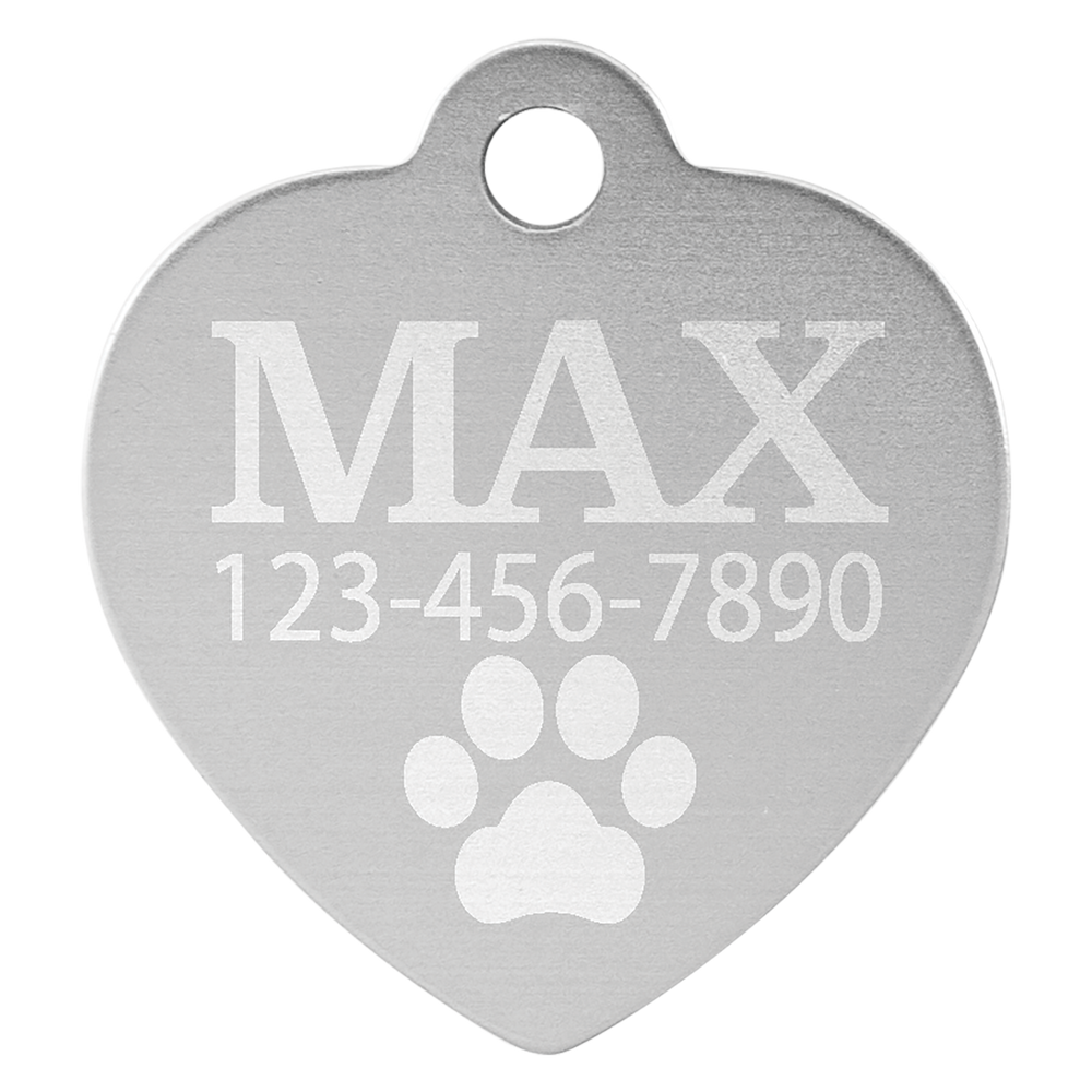 Heart Pet Tags