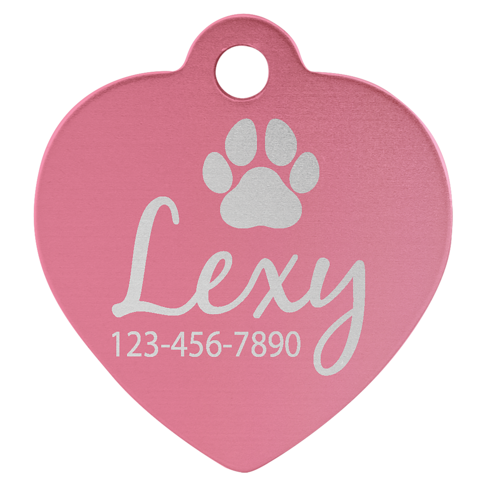 Heart Pet Tags