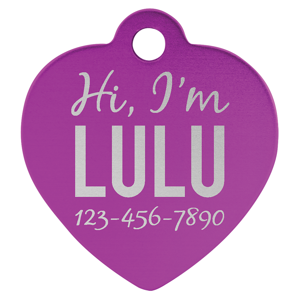 Heart Pet Tags