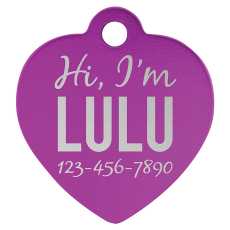 Heart Pet Tags