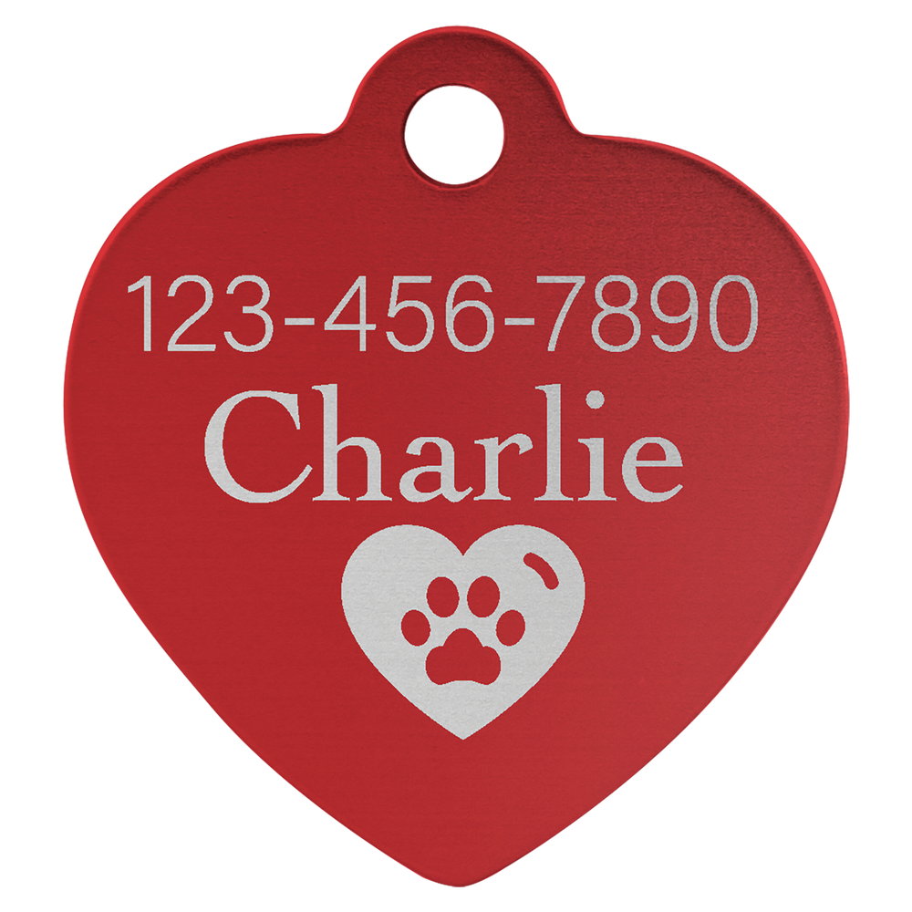 Heart Pet Tags
