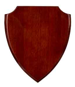 Rosewood Piano Finish Shield Plaque