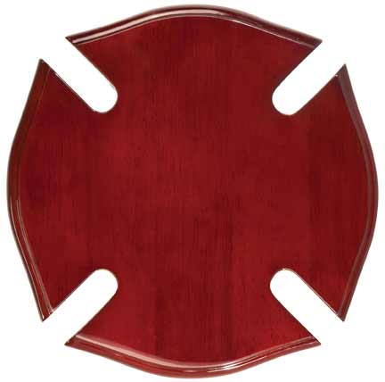 Rosewood Piano Finish Maltese Cross Plaque
