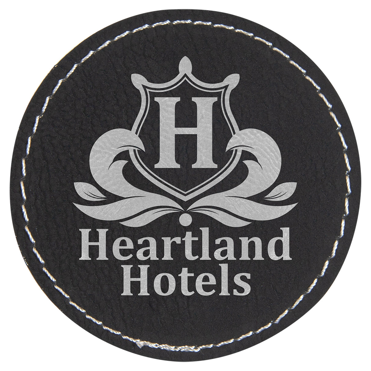 Circle Leatherette Patches