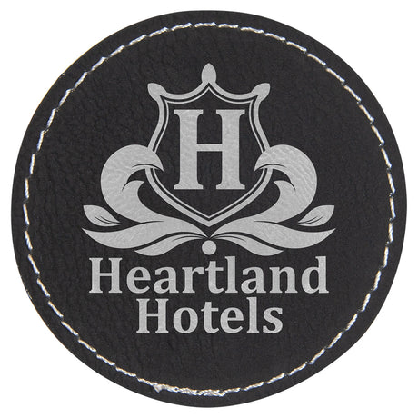 Circle Leatherette Patches