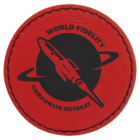 Circle Leatherette Patches