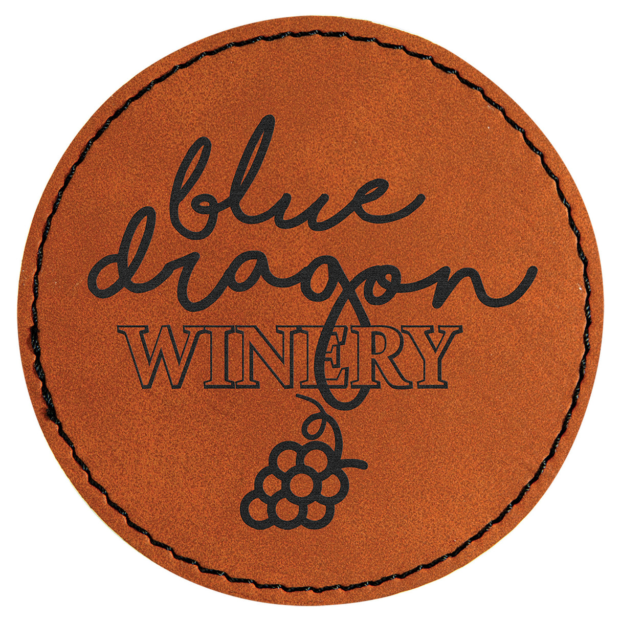 Circle Leatherette Patches