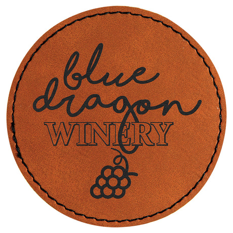 Circle Leatherette Patches