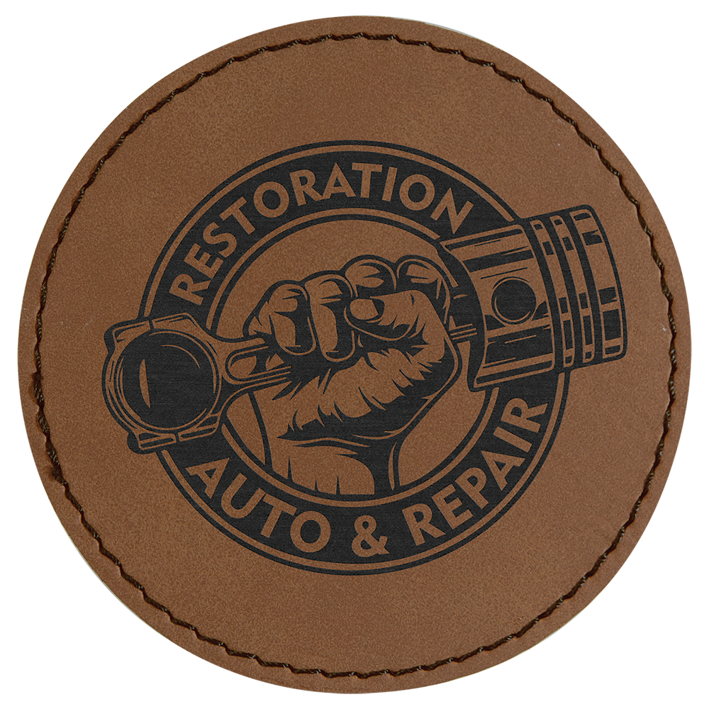 Circle Leatherette Patches