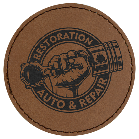 Circle Leatherette Patches