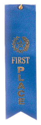 Carded Ribbon 1st, 2nd, 3rd, 4th, 5th, or 6th Place