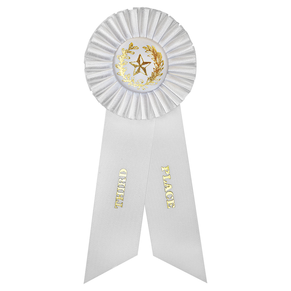 Rosette Ribbon 1st, 2nd, or 3rd Place