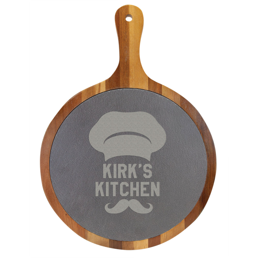 Acacia Wood and Slate Cutting Board