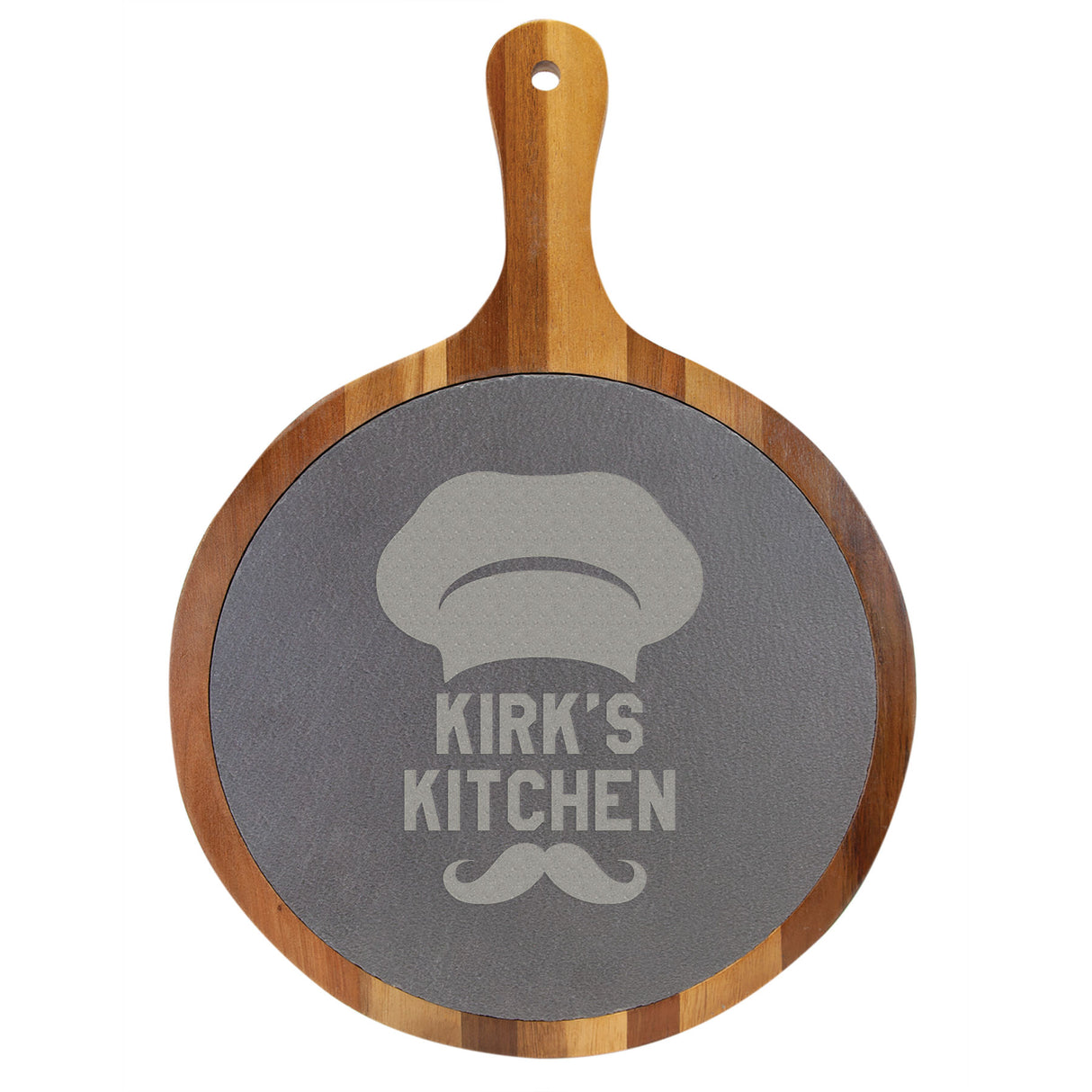 Acacia Wood and Slate Cutting Board