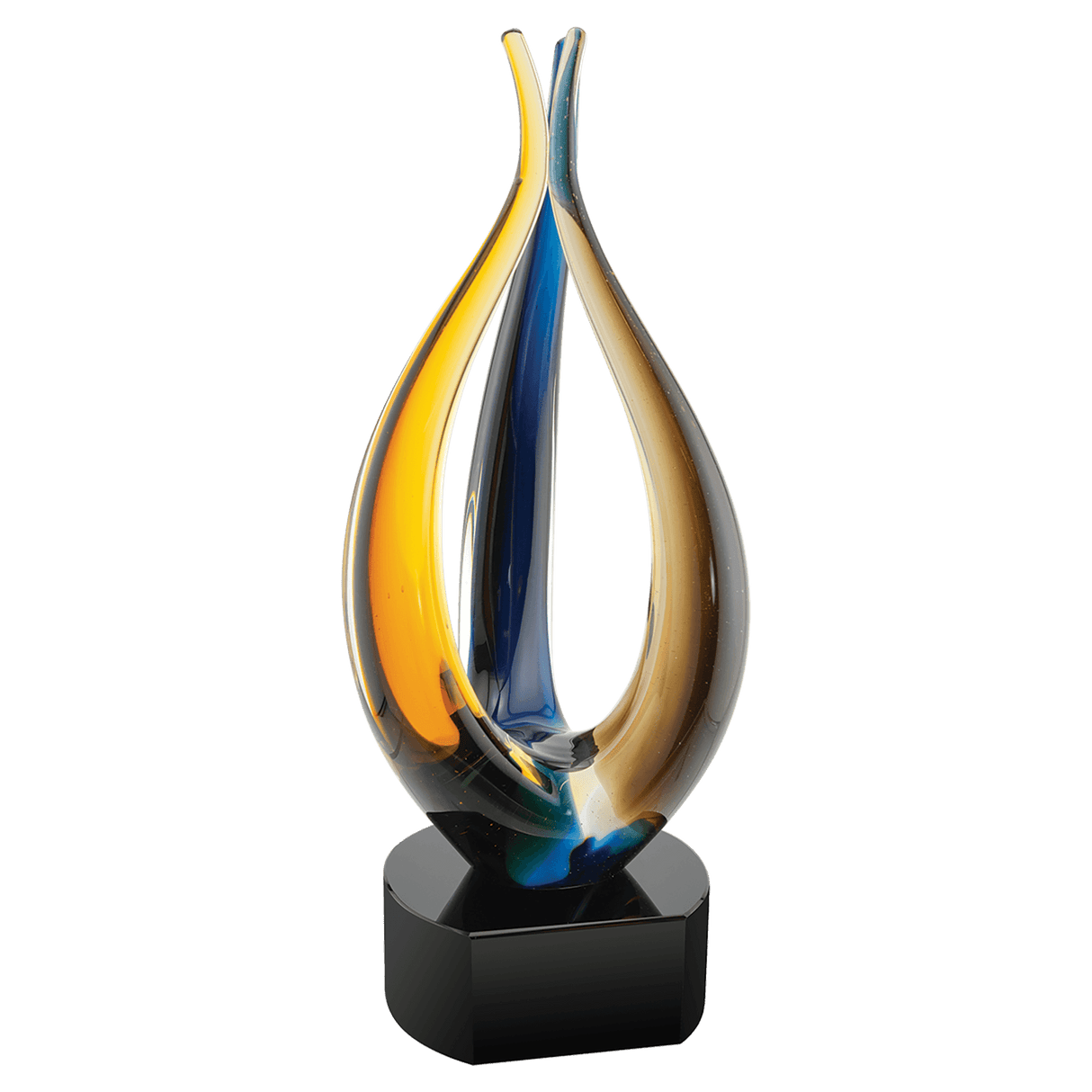 11 1/2" Tri Rise Art Glass (BaseShop MVP)