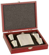 6 oz. Flask Sets w/ 4 Stainless Steel Shot Glasses