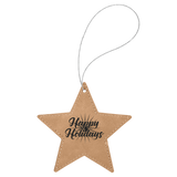 Star Leatherette Ornaments