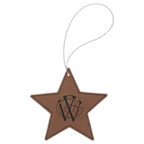 Star Leatherette Ornaments