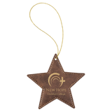 Star Leatherette Ornaments