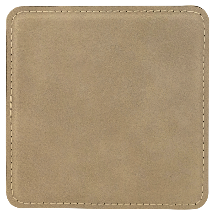 4 inch Individual Leatherette Coasters