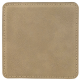 4 inch Individual Leatherette Coasters