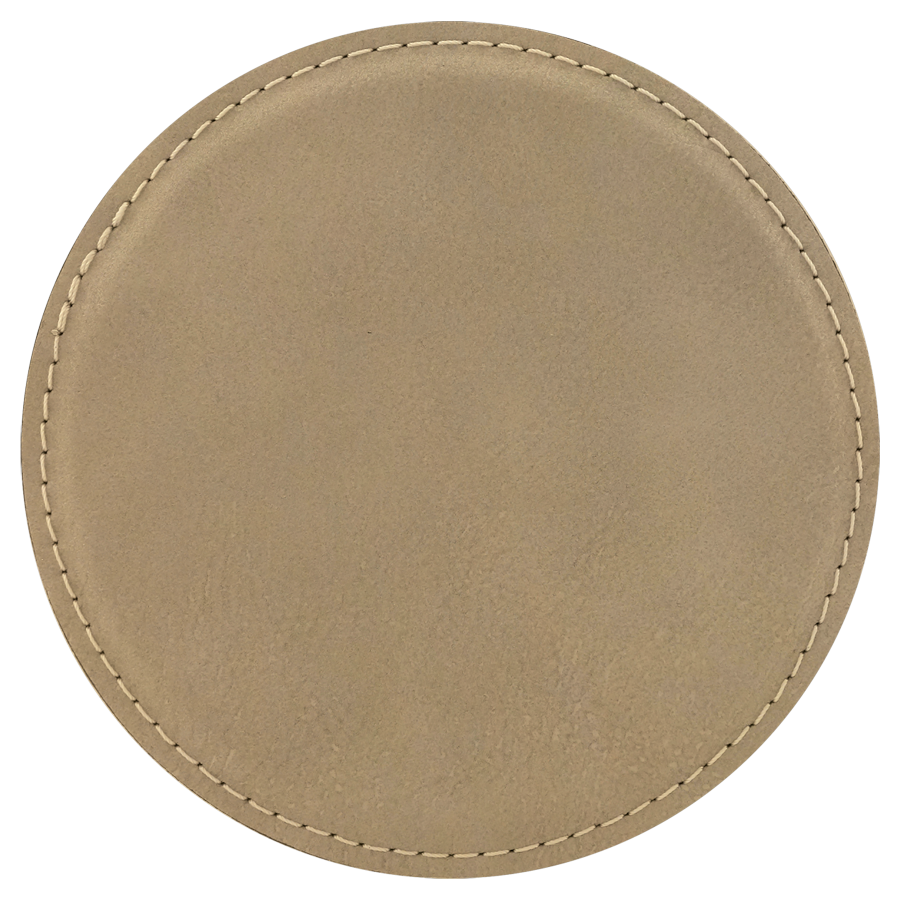 4 inch Individual Leatherette Coasters