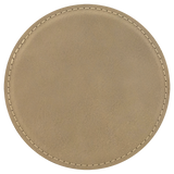 4 inch Individual Leatherette Coasters