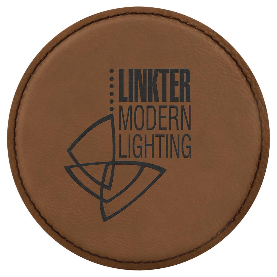 4 inch Individual Leatherette Coasters