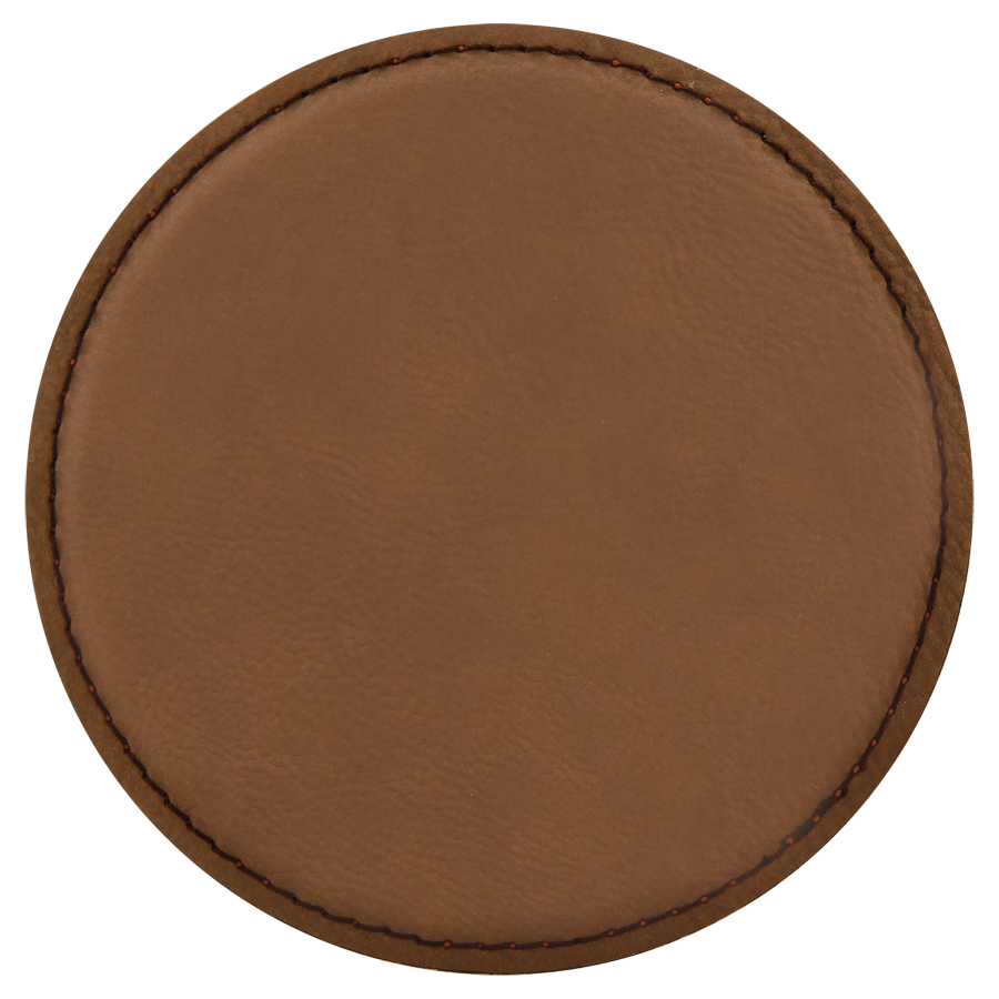4 inch Individual Leatherette Coasters
