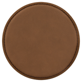 4 inch Individual Leatherette Coasters
