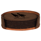 Leatherette 6-Coaster Set