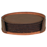 Leatherette 6-Coaster Set