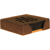 Leatherette 6-Coaster Set